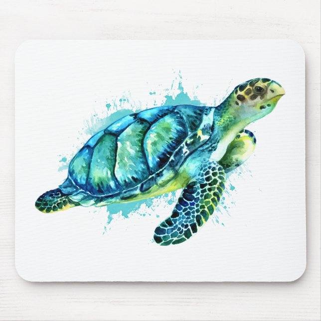 JadeTurtle Love Turtles save turtles Mouse Pad (Front)