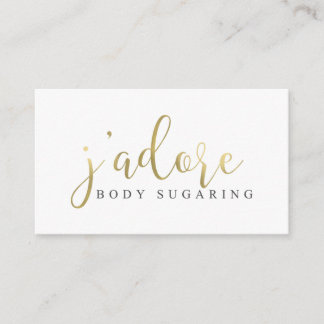 J'Adore Body Sugaring Appointment Card