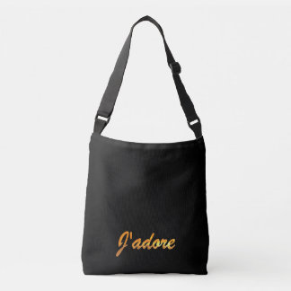 J'adore Canvas Messenger Tote