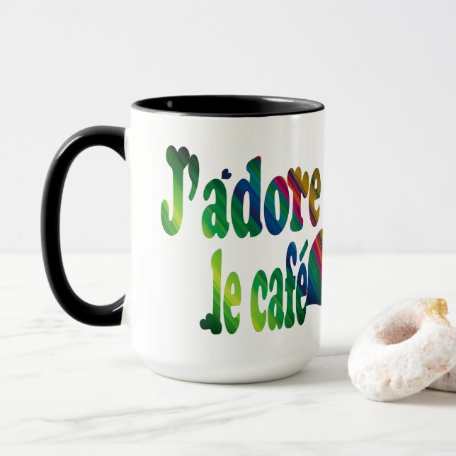 J'adore le café mug (With Donut)