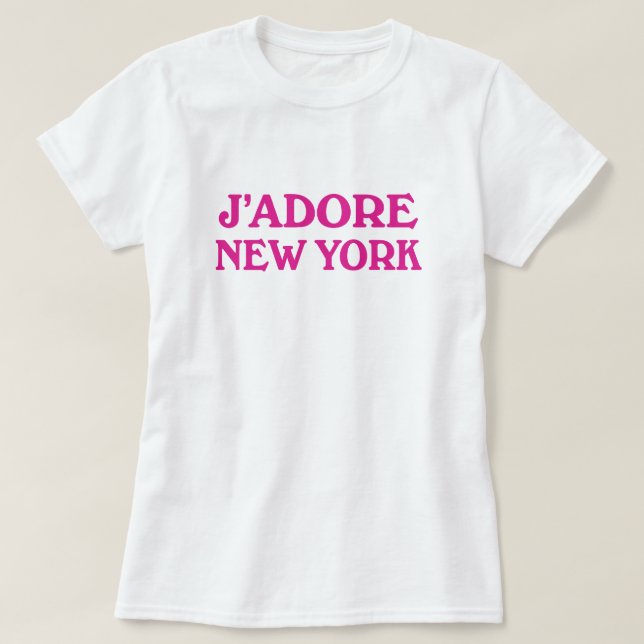 J'adore New York T-Shirt (Design Front)