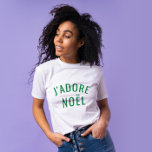 J'ADORE NOËL Love Christmas Modern  T-Shirt<br><div class="desc">J'ADORE NOËL Love Christmas Modern TShirt. J'ADORE Noel Tee or Shirt.</div>