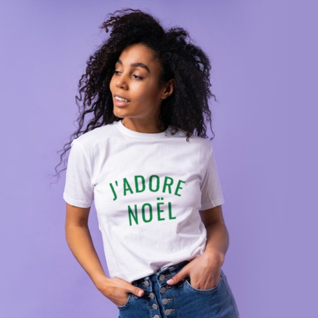 J'ADORE NOËL Love Christmas Modern  T-Shirt (Creator Uploaded)