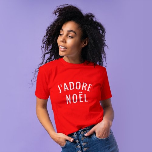 Jadore Noel  Modern Love Christmas Stylish Xmas T_Shirt