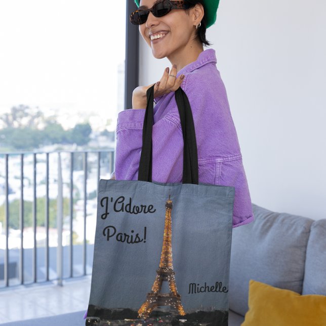 J'Adore Paris Personalized Tote Bag (Creator Uploaded)