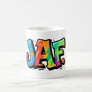 JAF graffiti style - colorful urban art typography Coffee Mug