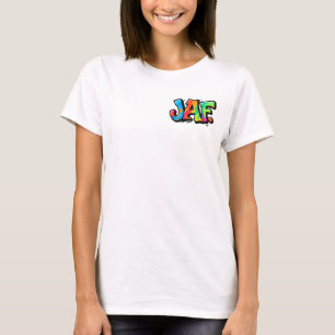 JAF graffiti style - colorful urban art typography T-Shirt