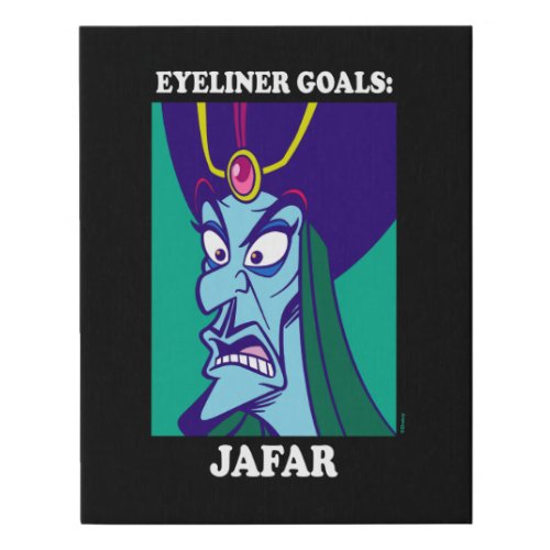 Jafar  Eyeliner Goals Faux Canvas Print