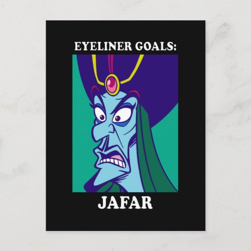 Jafar  Eyeliner Goals Postcard
