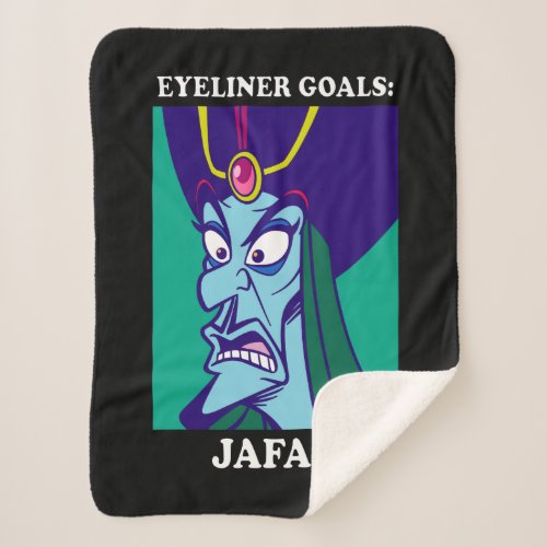 Jafar  Eyeliner Goals Sherpa Blanket