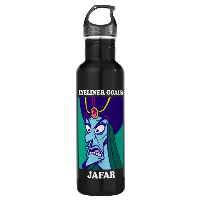 Jafar | Eyeliner Goals Stainless Steel Water Bottle (Front)