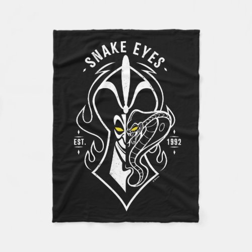 Jafar  Snake Eyes Fleece Blanket