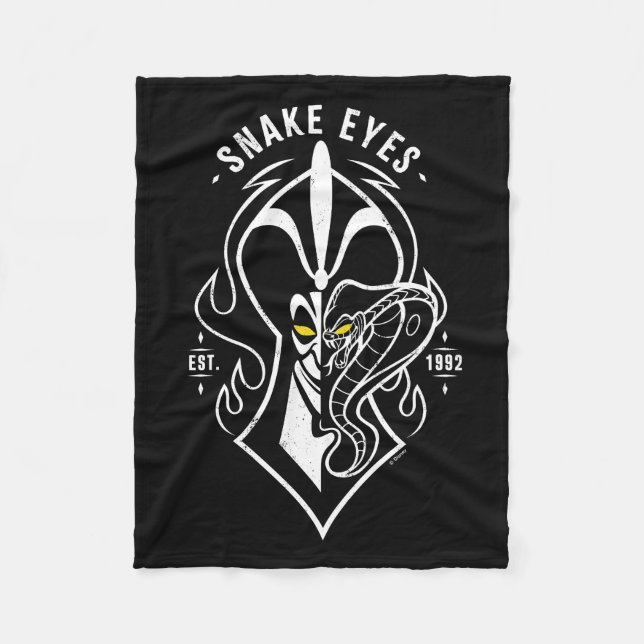 Jafar | Snake Eyes Fleece Blanket (Front)
