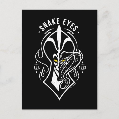 Jafar  Snake Eyes Postcard