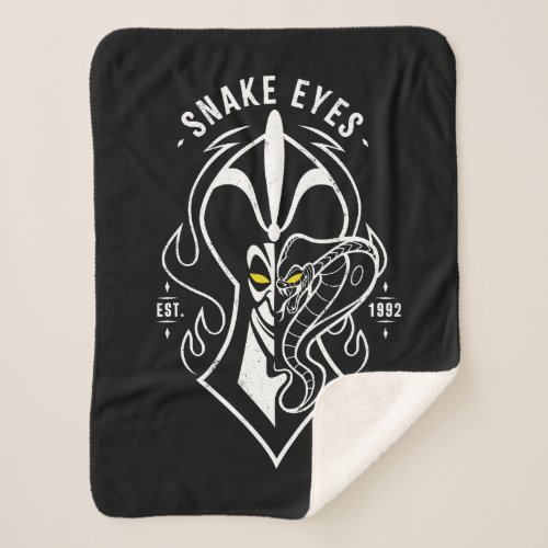 Jafar  Snake Eyes Sherpa Blanket