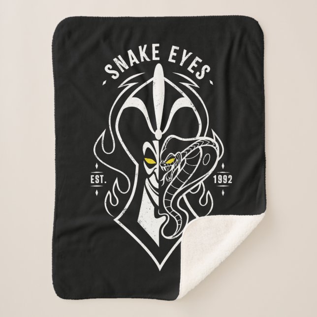 Jafar | Snake Eyes Sherpa Blanket (Front)