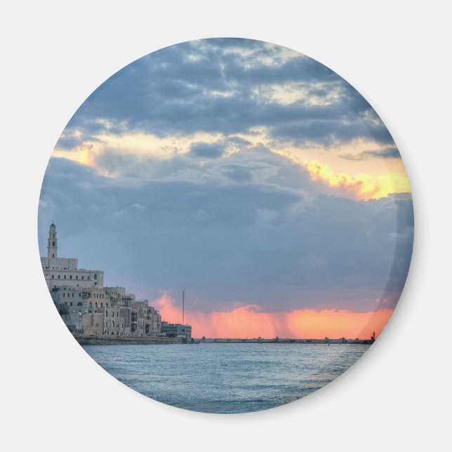 Jaffa at  sunset magnet (Front)