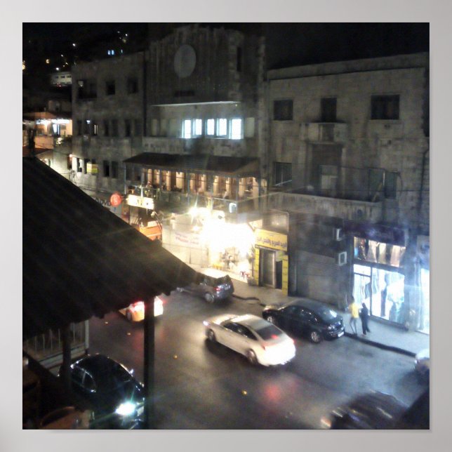 Jafra Cafe, Old Downtown, Jordan Poster (Front)