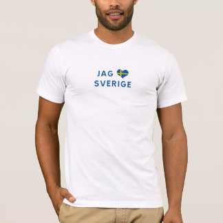 Jag älskar Sverige - I love Sweden T-Shirt