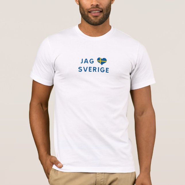 Jag älskar Sverige - I love Sweden T-Shirt (Front)