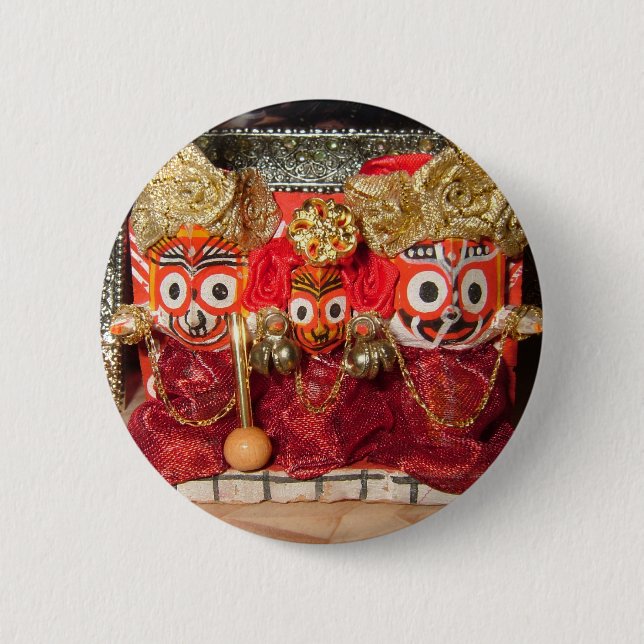Jagannatha Deities Button (Front)