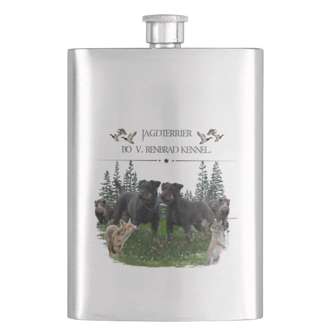 Jagdterrier Bo v. Renbrad Kennel. HP Laptop Skin C Flask (Front)