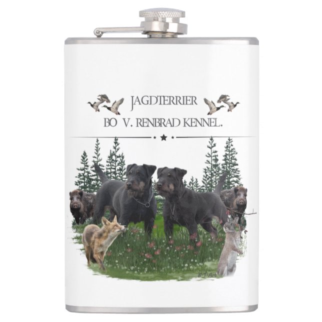 Jagdterrier Bo v. Renbrad Kennel. HP Laptop Skin C Flask (Front)