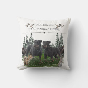 Jagdterrier Bo v. Renbrad Kennel. HP Laptop Skin C Outdoor Pillow