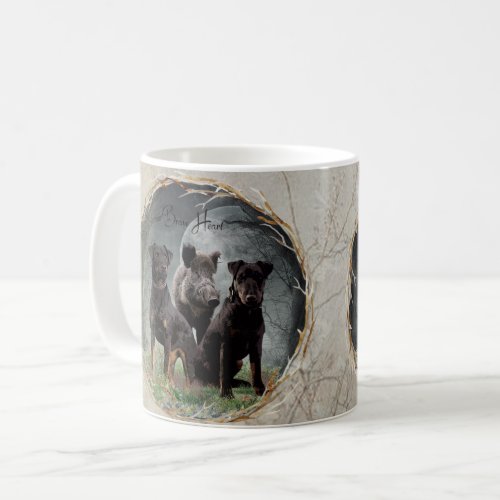 Jagdterrier  brave heart  tapestry poster acrylic coffee mug