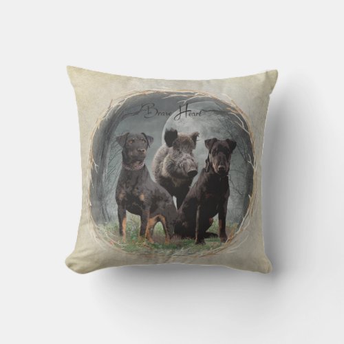 Jagdterrier  brave heart  tapestry poster acrylic outdoor pillow