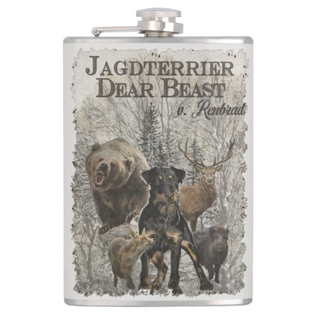 Jagdterrier, Dear Beast v. Renbrad  Coffee Mug Flask (Front)