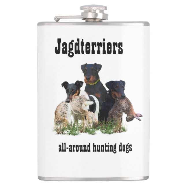 Jagdterrier  Flask (Front)