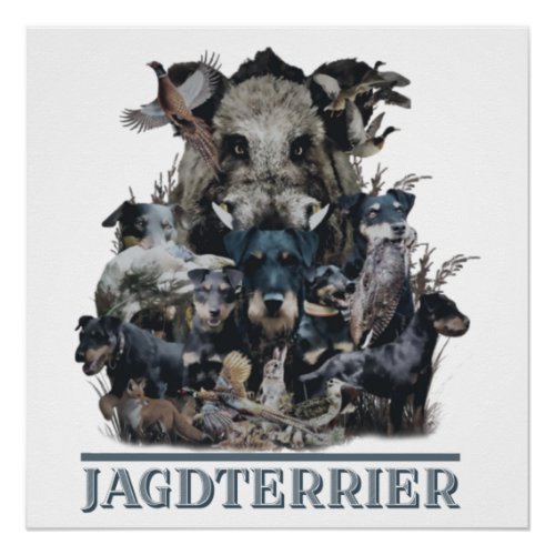 Jagdterrier German Hunting Terrier Poster