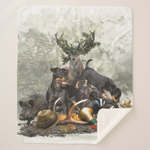 Jagdterrier, German Hunting Terrier Sherpa Blanket