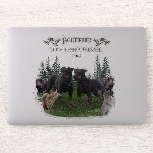 Jagdterrier, German Hunting Terrier Sticker (Computer)