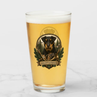 Jagdterrier ,  Hunting Logo Glass