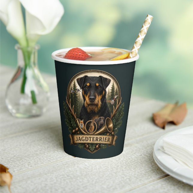 Jagdterrier ,  Hunting Logo Paper Cups (Insitu)