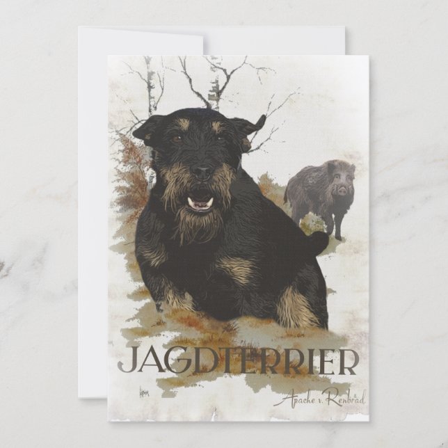 Jagdterrier  invitation (Front)