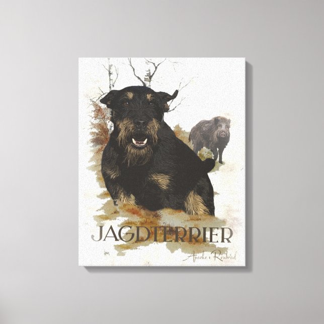 Jagdterrier T-Shirt Coffee Mug Ceramic Ornament Be Canvas Print (Front)