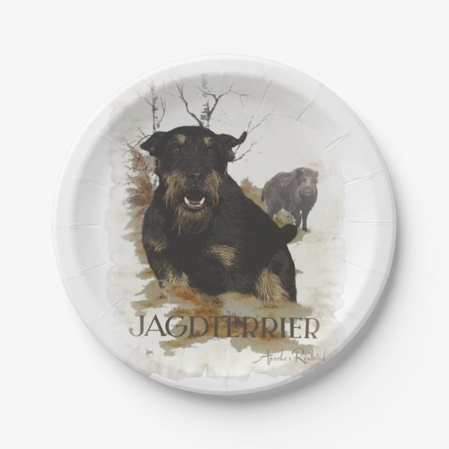 Jagdterrier T-Shirt Coffee Mug Ceramic Ornament Be Paper Plates (Front)