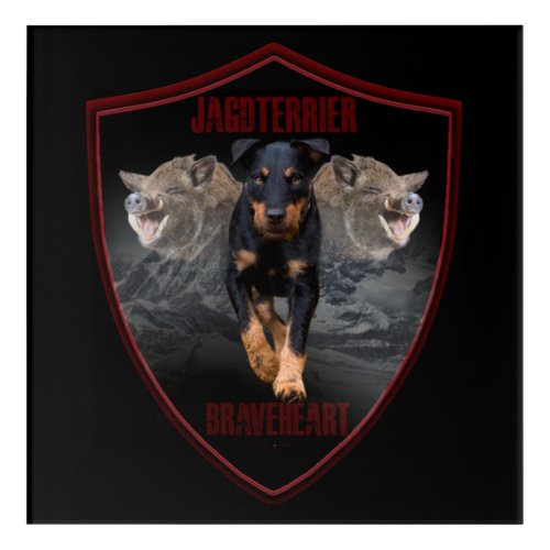 Jagdterrier Tapestry Poster Acrylic Print