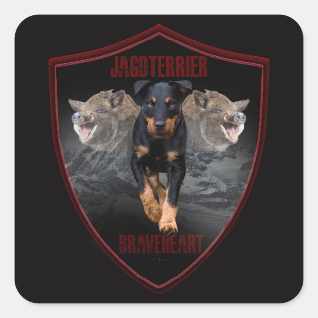 Jagdterrier Tapestry Poster Acrylic Print Keychain Square Sticker (Front)