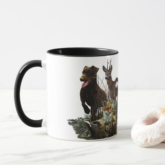 Jagdterrier -  versatile hunting dog    mug (With Donut)