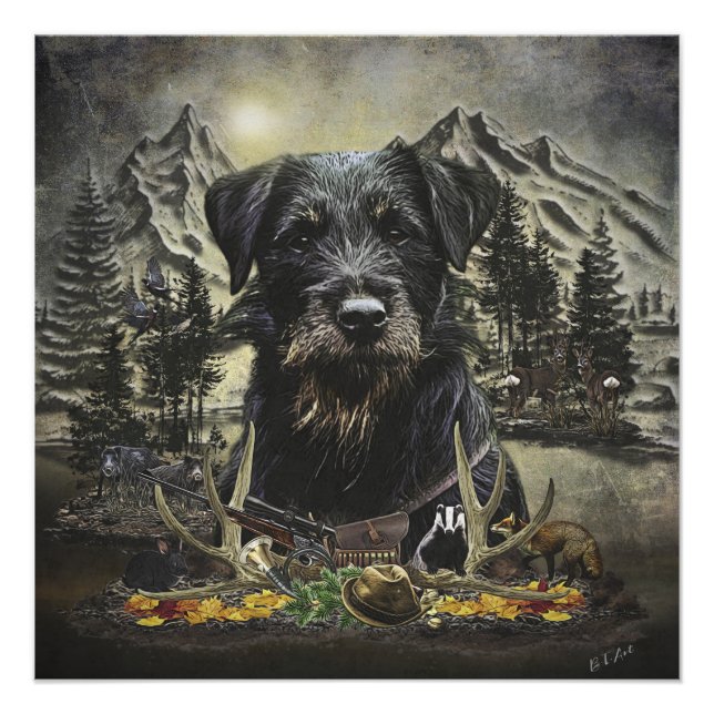 Jagdterrier -  versatile hunting dog  poster (Front)