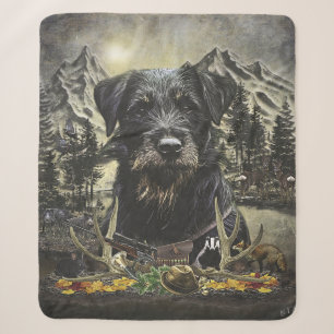 Jagdterrier - versatile hunting dog sherpa blanket