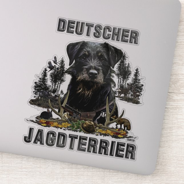Jagdterrier -  versatile hunting dog   sticker (Detail)