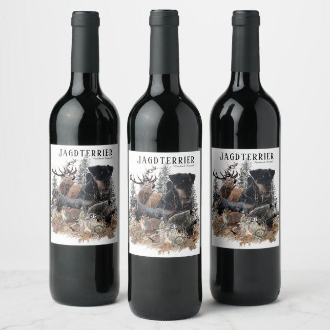 Jagdterrier Wine Label (Bottles)