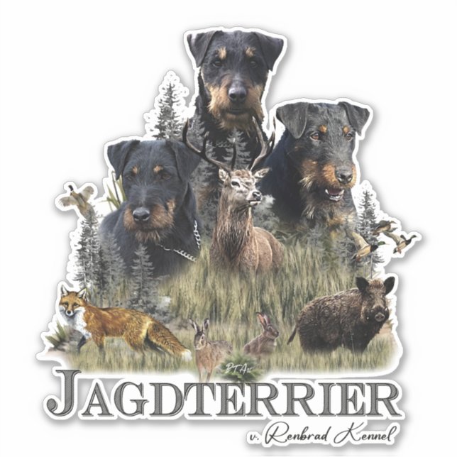 Jagdterriers v. Renbrad Kennel  Sticker (Front)