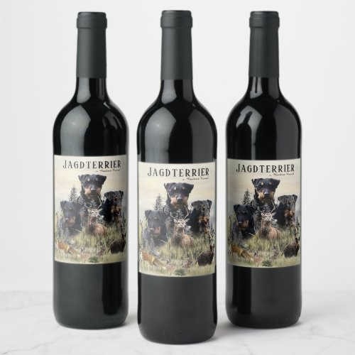 Jagdterriers v Renbrad Kennel  Wine Label