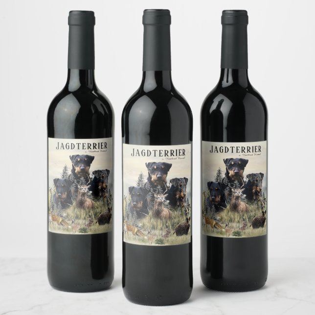 Jagdterriers v. Renbrad Kennel  Wine Label (Bottles)